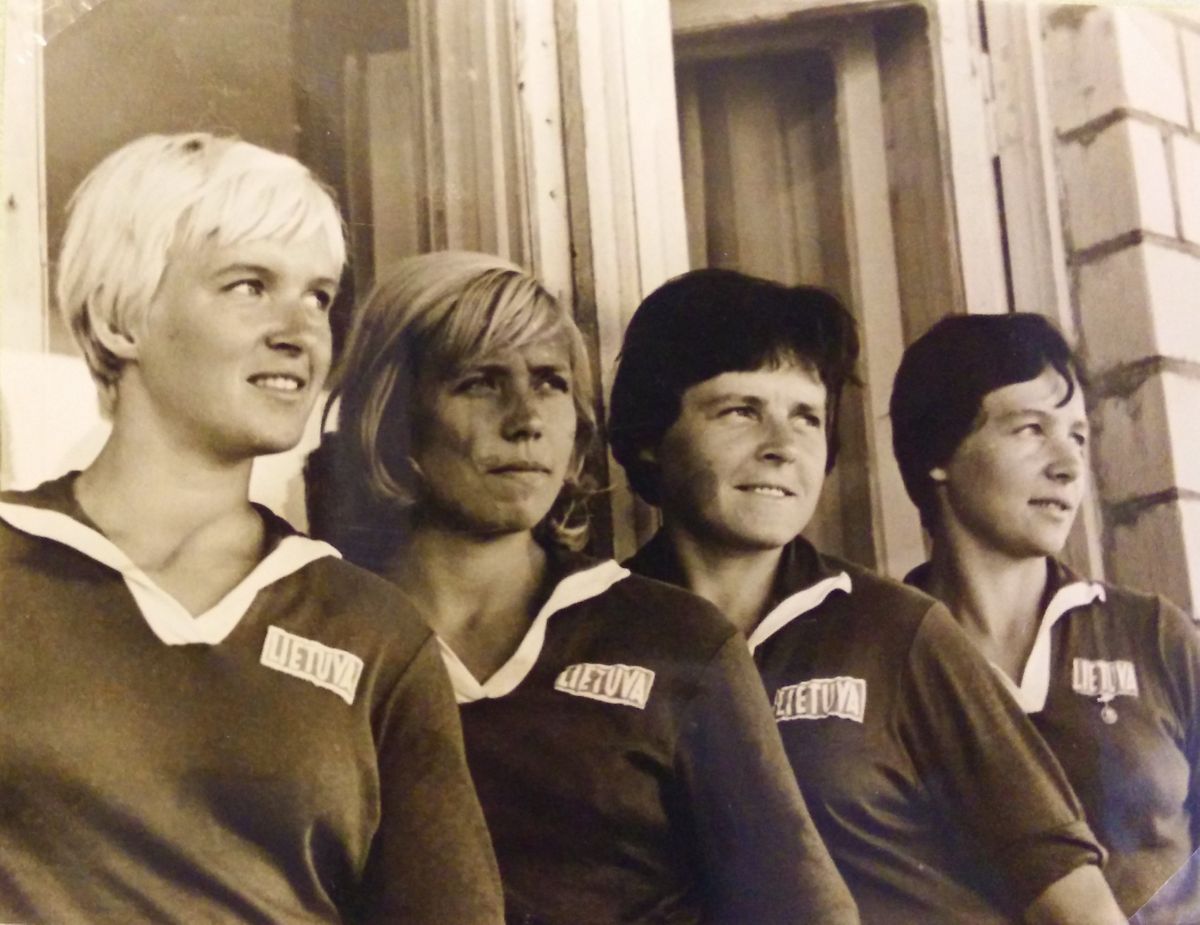 Keturvietė Rita, Gaila, Janina, Sofija. 1963 Maskva